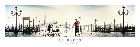 Il Bacio - venezia, italy Plakát