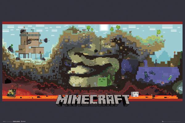 Plakát Minecraft - underground
