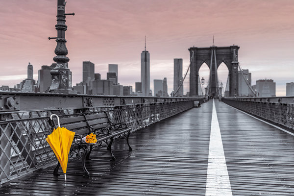 New York - Brooklyn bridge, Assaf Frank PlakÃ¡t