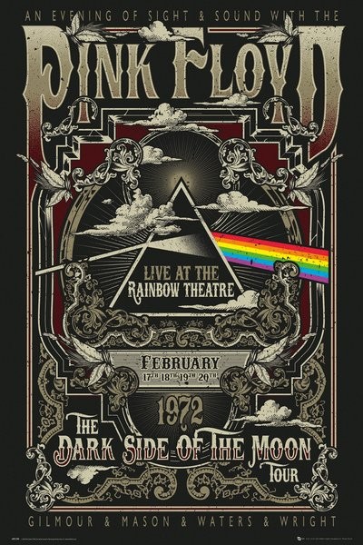 Plakát Pink Floyd - Rainbow Theatre