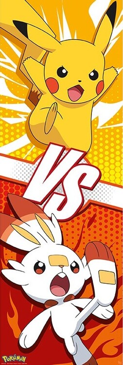 Plakát Pokemon - Pikachu and Scorbunny