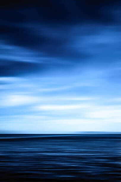 Plakát Abstract ocean wall decor background,Long exposure