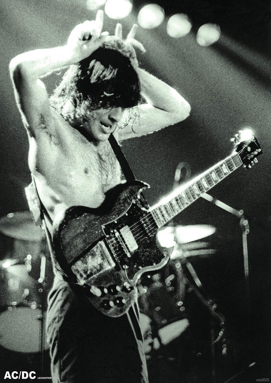 Plakát AC/DC - Angus Young 1979