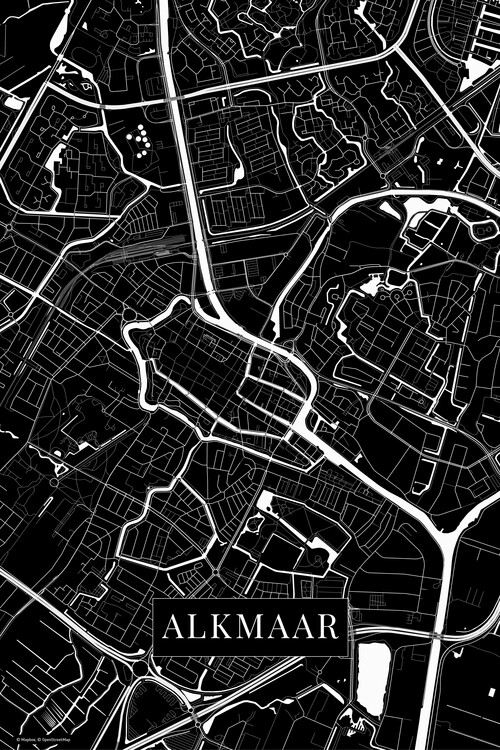 Plakát Alkmaar black