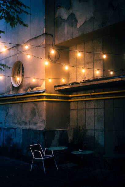 Plakát An empty white chair standing by