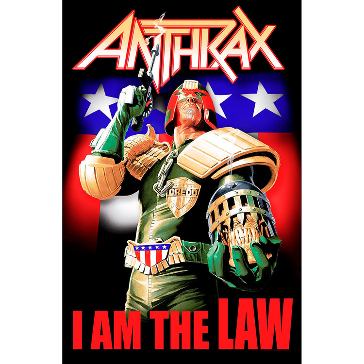 Textilní plakát Anthrax - I Am The Law