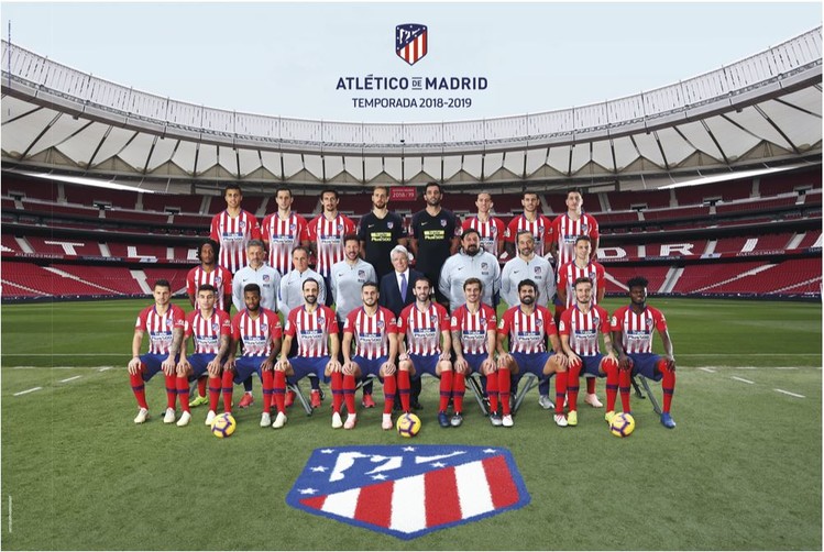 Plakát Atletico Madrid 2018/2019 - Plantilla