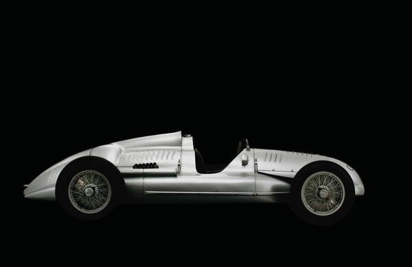 Plakát Auto Union, Grand Prix V-12 type D, 1939