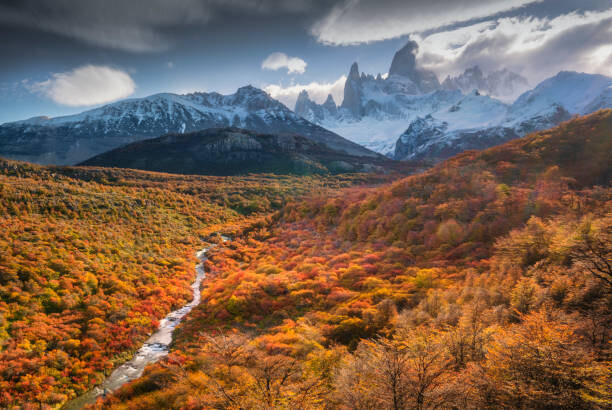 Plakát Autumn Fitz Roy, Argentina.
