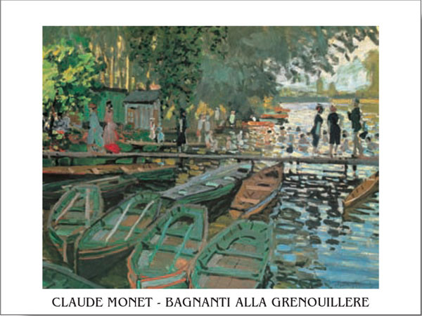 Reprodukcja Bathers at La Grenouillère, 1869
