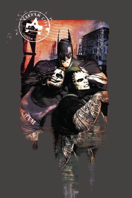 Plakát Batman Arkham Gotham City