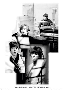 Beatles - revolver sessions b&w - Plakát, Obraz na zeď | 3+1 ZDARMA |  