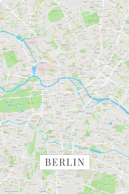 Plakát Berlin color