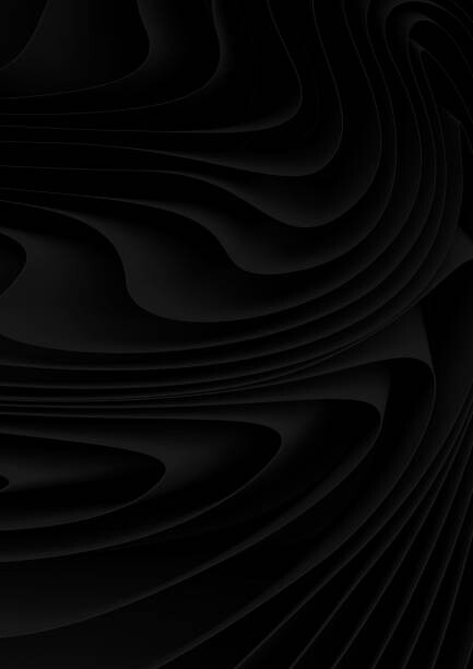 Plakát Black cloth swirls simulation background