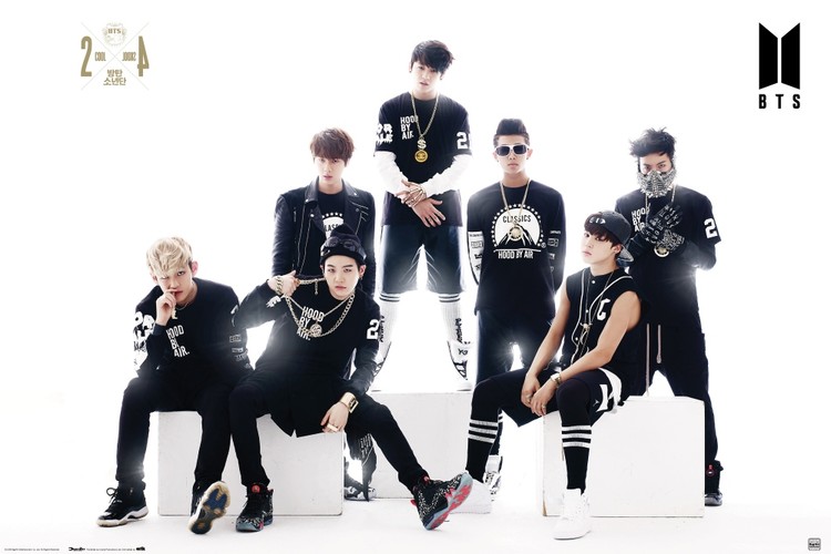 Plakát BTS - Black And White