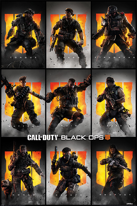 Plakát Call Of Duty – Black Ops 4 - Characters
