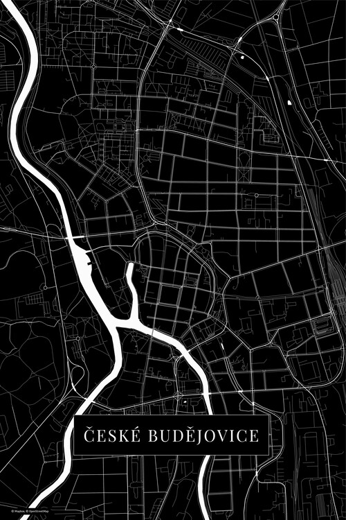 Plakát České Budějovice black