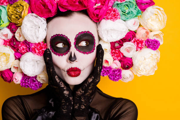 Plakát Close-up cropped view portrait of her