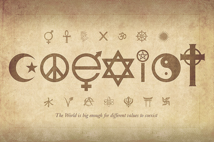 Coexist Image Plakat, Obraz Coexist - Maxi Poster | Plakaty ścienne | 3+1 GRATIS ...