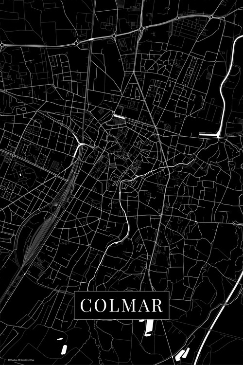 Fototapeta Colmar black