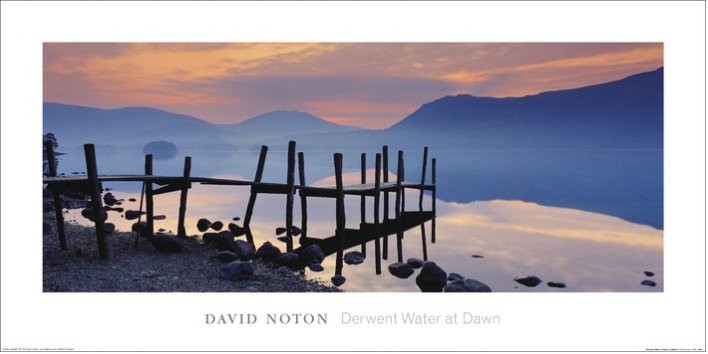 Reprodukcja Drewniane molo - David Noton, Cumbria