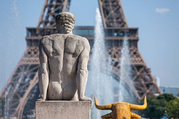 Plakát Eiffel Tower from Trocadero in Paris, France