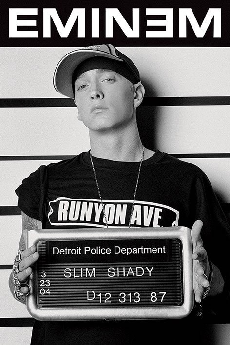 Plakát Eminem - mugshot