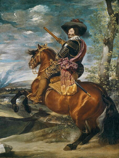 Plakát Equestrian Portrait of Don Gaspar de Guzman (1587-1645) Count-Duke of Olivares,  c.1636