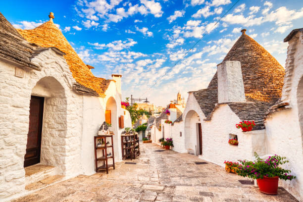 Plakát Famous Trulli Houses during a Sunny