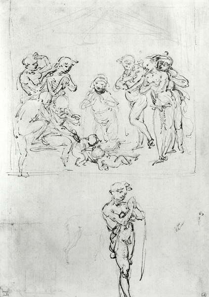 Plakát Figural Studies for the Adoration of the Magi