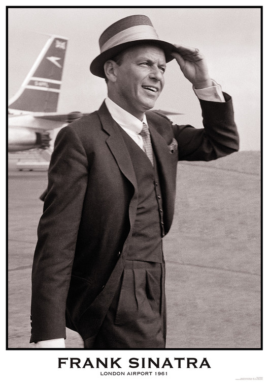 Plakát Frank Sinatra - London Airport 1961