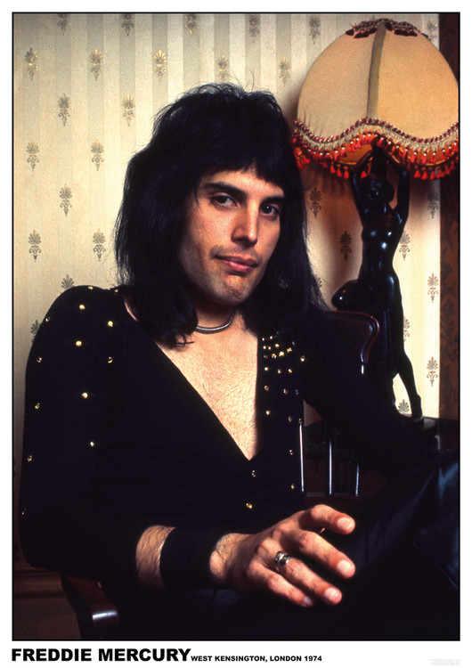 Plakát Freddie Mercury - London 1974