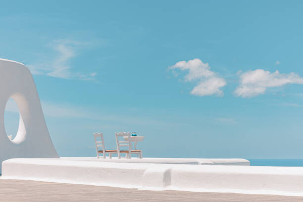 Plakát Greece Santorini island, caldera view with