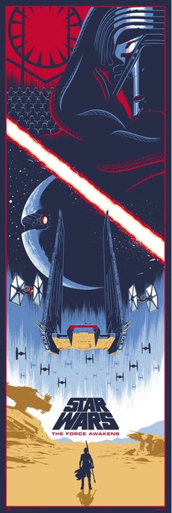 Plakat Gwiezdne wojny, część VII : Przebudzenie Mocy