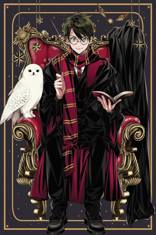 Plakát Harry Potter - Anime style