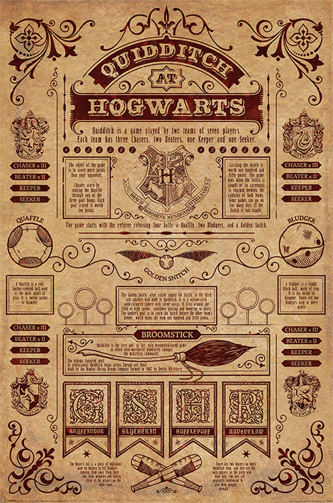 Plakat Harry Potter - Quidditch At Hogwarts