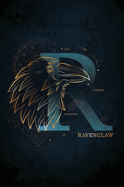 Plakát Harry Potter - Ravenclaw Initial