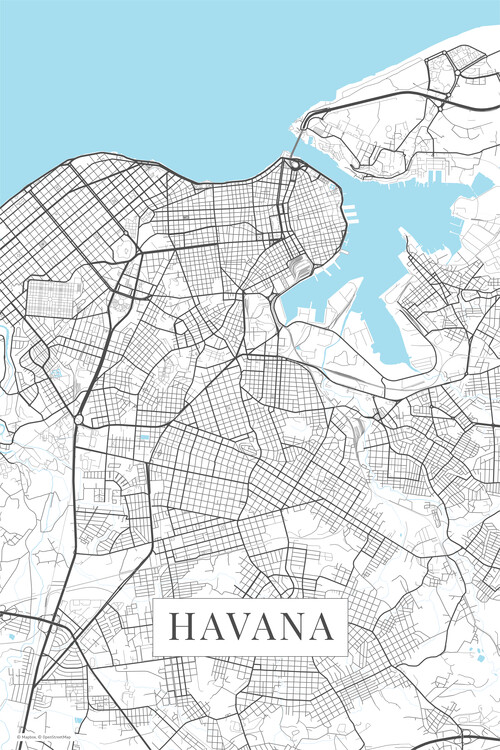 Plakát Havana white