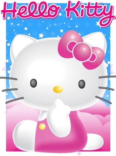 Hello Kitty - Stars S.O.S Plakat 3D Oprawiony