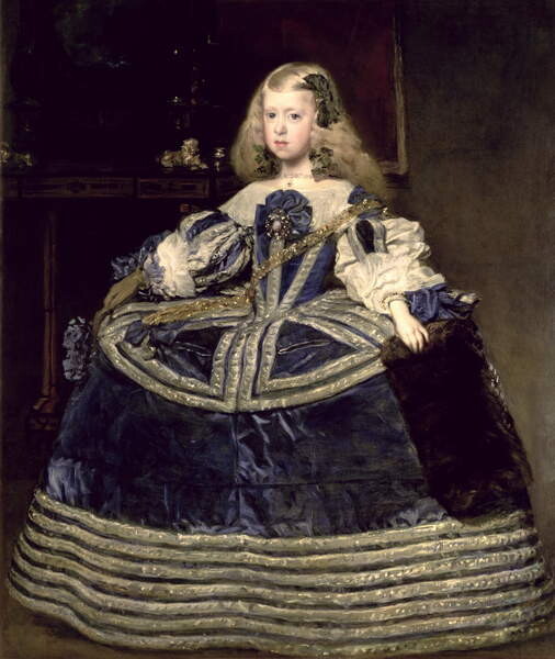 Plakát Infanta Margarita Teresa in a Blue Dress, 1659