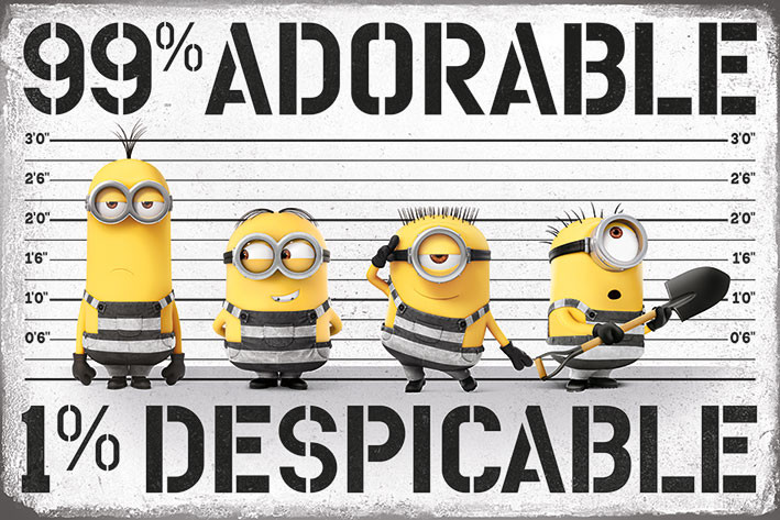Plakát Já, padouch 3 - 99% adorable 1% Despicable