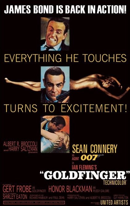 Plakát JAMES BOND 007 – goldfinfer-excitement