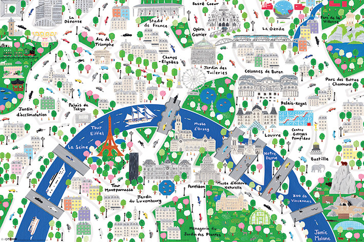 Plakát Jamie Malone - Paris