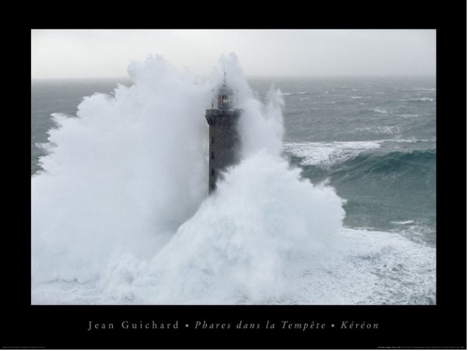Reprodukcja Jean Guichard - Phares Dans La Tempête, Kéreon
