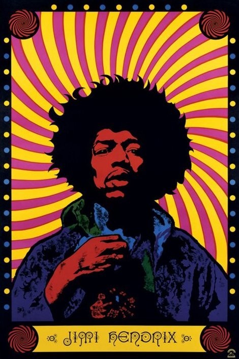 Plakat Obraz Jimi Hendrix Psychedelic Kup Na Posters Pl