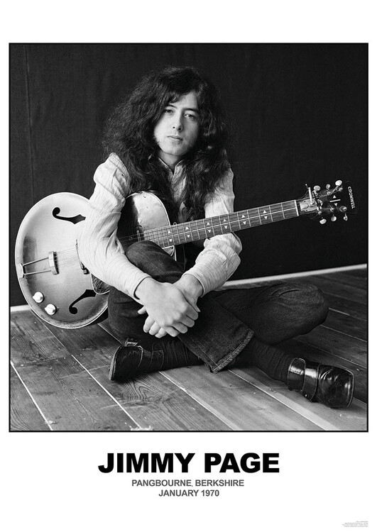 Plakát Jimmy Page - January 1970 Berkshire