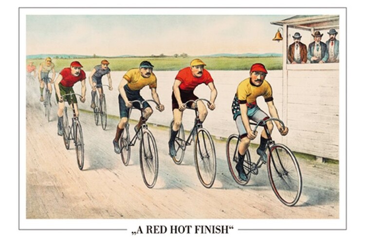 Plakát John Cameron - Wheelman In A Red Hot Finish