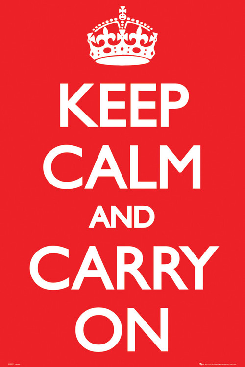 Plakat Keep Calm And Carry On