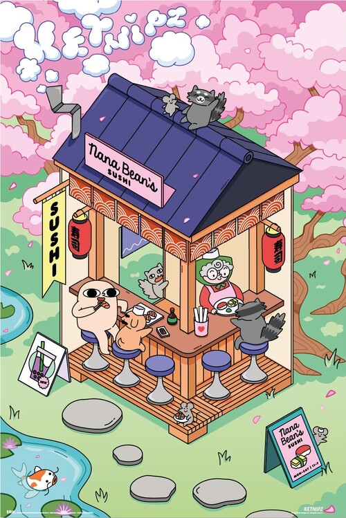 Plakát Ketnipz - Sushi