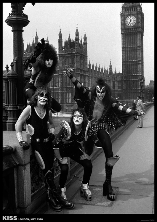 Plakat Kiss - London, May 1976